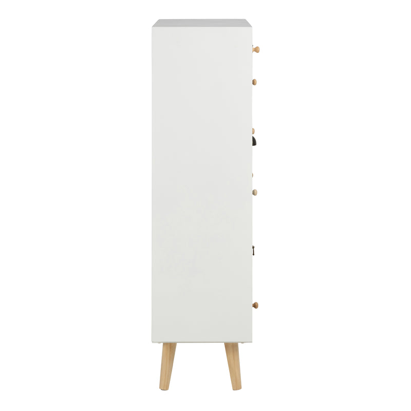 Thais White Shabby Chic Multi Coloured 13 Drawer Chest