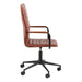 Winslow Swivel Desk Chair With Adjustable Height Function in Vintage Brandy