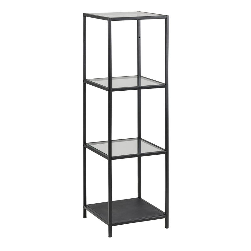 Seaford Narrow Metal Bookcase with 3 Shelves