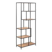 Seaford Tall Metal Bookcase with 5 Shelves