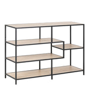 Seaford Wide Metal Bookcase with 4 Shelves