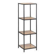 Seaford Narrow Metal Bookcase with 3 Shelves