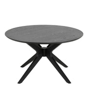 I_Duncan Round Coffee Table in Black 80x45cm