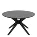 I_Duncan Round Coffee Table in Black 80x45cm