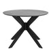 I_Duncan Round Coffee Table in Black 105x75cm