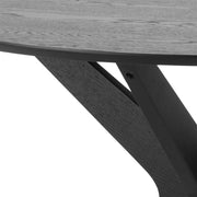 I_Duncan Round Coffee Table in Black 105x75cm