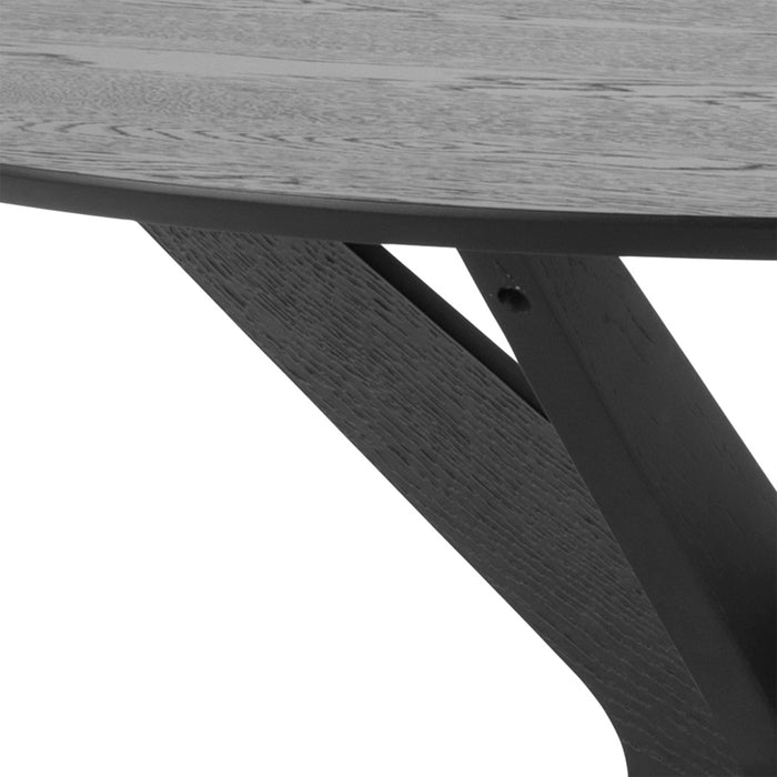 I_Duncan Round Coffee Table in Black 105x75cm