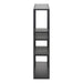 Seaford Black Metal Wall Shelf with 3 Additional Black Shelves