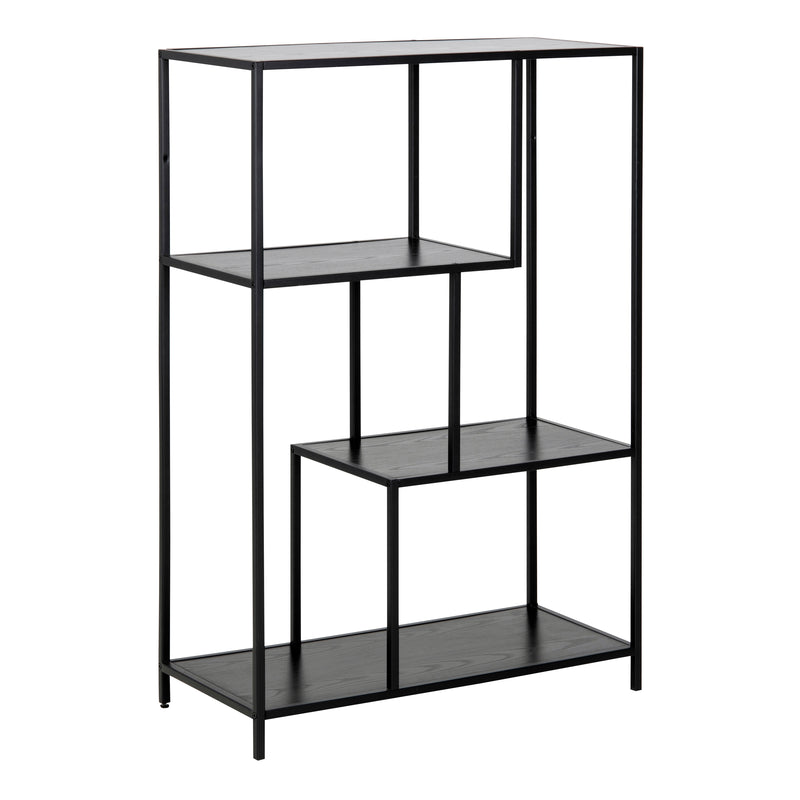 Seaford Metal Asymmetrical Bookcase with 3 Shelves