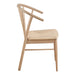 Cassandra Dining Chair with Armrest in White Oak Set of 2