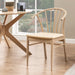 Cassandra Dining Chair with Armrest in White Oak Set of 2