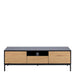 Seaford TV Unit 2 Doors 1 Drawer in Black & Oak