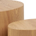 Mice Oval Coffee Table in Oak Set of 2