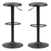 Finch Black Bar Stool without Back Set of 2