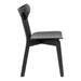 Roxby Round Dining Table in Black 105x76cm Included 4 Roxby Dining Chairs in Black