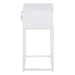 Mitra 1 Drawer Bedside Table in White