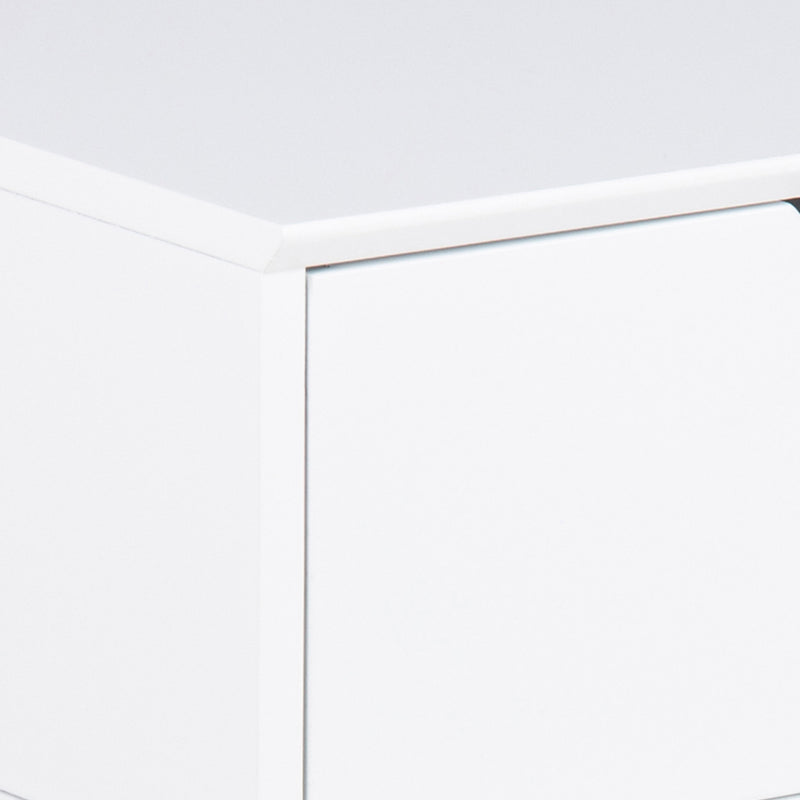 Mitra 1 Drawer Bedside Table in White