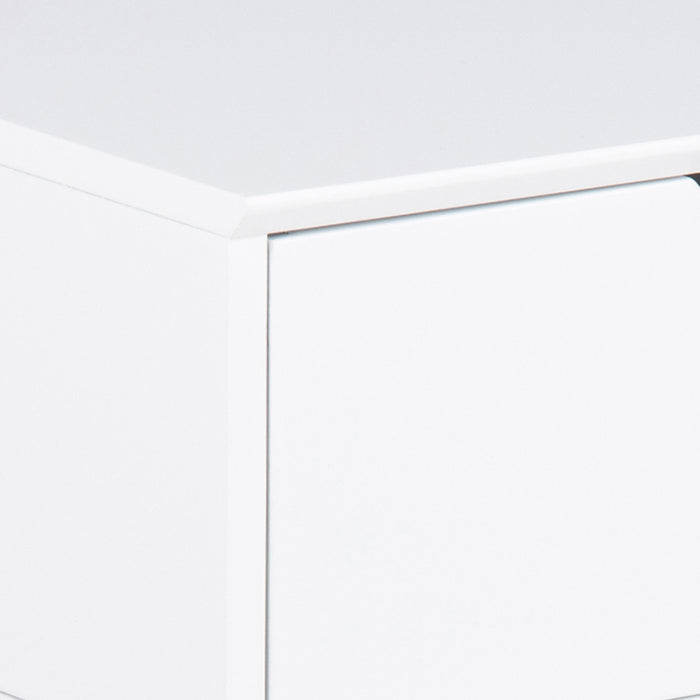 Mitra 1 Drawer Bedside Table in White