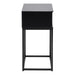 Mitra 1 Drawer Bedside Table in Black