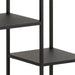 Newcastle Asymmetrical Bookcase with 6 Shelves in Matt Black