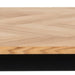 Brighton Dining Table in Oak with Herringbone Effect 180x95cm