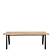 Brighton Dining Table in Oak with Herringbone Effect 220x95cm