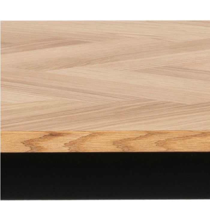 Brighton Dining Table in Oak with Herringbone Effect 220x95cm