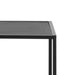 Seaford Black Metal Large Asymmetrical Bookcase with 5 Black Shelves 