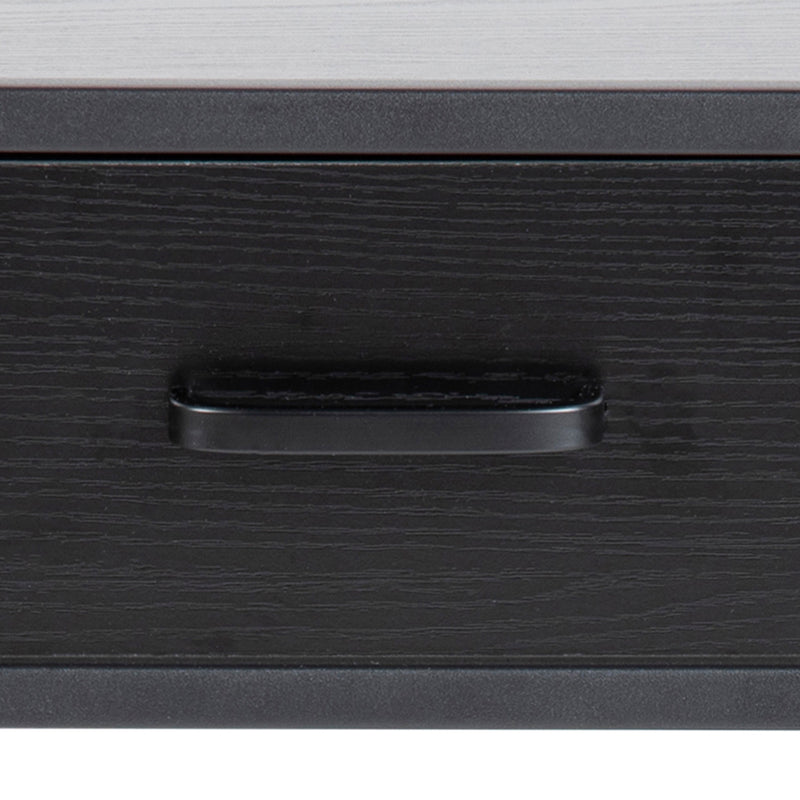 Seaford Bedside Table with 1 Drawer in Black