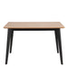 Roxby Dining Table in Oak & Black Included 4 Roxby Dining Chairs in Black and Oak