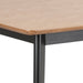 Roxby Dining Table in Oak & Black Included 4 Roxby Dining Chairs in Black and Oak