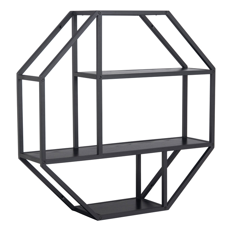 Seaford Octagonal Metal Wall Shelf