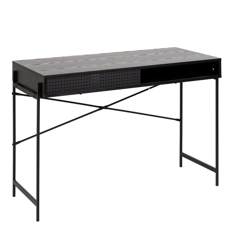 Angus Office Desk with Sliding Door