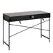 Angus Office Desk with Sliding Door in Black
