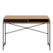 Angus Office Desk with Sliding Door in Oak & Black