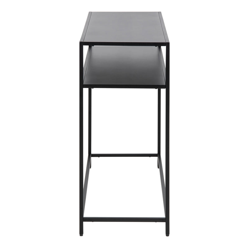 Newcastle Console Table with Open Shelf in Matt Black