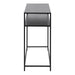 Newcastle Console Table with Open Shelf in Matt Black