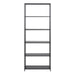 Newcastle Tall Bookcase with 5 Shelves in Matt Black