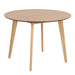 Roxby Round Dining Table in Oak 105x76cm Included 4 Roxby Dining Chairs in Oak