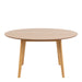 Roxby Round Dining Table in Oak 140x76cm Included 4 Roxby Dining Chairs in Oak