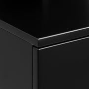 Ashlan Bedside Table with 1 Drawer in Black