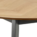 Georgetown Round Dining Table in Oak & Black