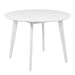 Roxby Round Dining Table in White