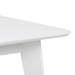 Roxby Square Dining Table in White Included 2 Roxby Dining Chair in White