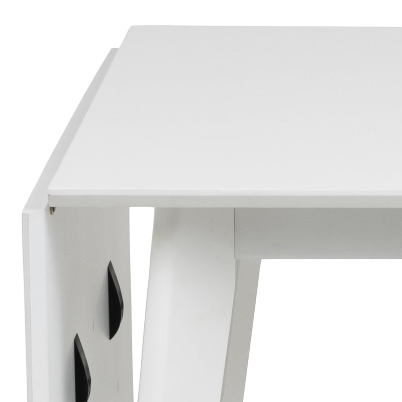 Roxby Square Dining Table in White Included 2 Roxby Dining Chair in White