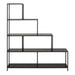 Seaford Bookcase with 4 Shelves in Black
