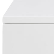 Avignon Bedside Table with 2 Drawers in White
