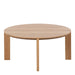 Maxime Round Coffee Table in Matt Oak