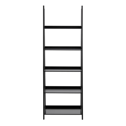 Wally Bookcase with 5 Shelves in Black