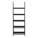 Wally Bookcase with 5 Shelves in Black